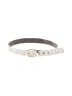 MICHAEL Michael Kors Gray Leather Belt Size S - photo 1