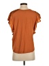 Maje 100% Silk Orange Short Sleeve Top Size Sm (1) - photo 2
