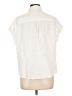 Everly 100% Lyocell Ivory Short Sleeve Blouse Size L - photo 2