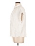 Everly 100% Lyocell Ivory Short Sleeve Blouse Size L - photo 5