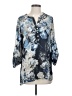 Soft Surroundings 100% Polyester Blue 3/4 Sleeve Blouse Size XS - photo 1