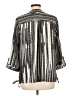Sara Michelle 100% Polyester Silver Long Sleeve Blouse Size L - photo 2
