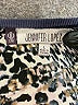 JLo by Jennifer Lopez 100% Polyester Animal Print Silver 3/4 Sleeve Top Size L - photo 7