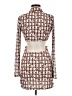 Cotton Candy LA 100% Polyester Print Brown Casual Dress Size M - photo 2