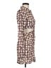 Cotton Candy LA 100% Polyester Print Brown Casual Dress Size M - photo 4