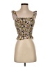 Lush 100% Rayon Yellow Sleeveless Top Size S - photo 1