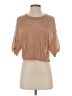 Papermoon 100% Polyester Metallic Tan Pullover Sweater Size S - photo 1