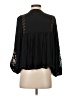 Floreat 100% Rayon Black 3/4 Sleeve Blouse Size XS - photo 2