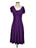 Chaps Solid Purple Cocktail Dress Size S - photo 1