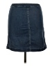 Free People Solid Blue Denim Skirt Size 12 - photo 2
