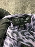 Topshop 100% Polyester Animal Print Purple Sleeveless Blouse Size 8 - photo 7