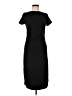Aqua Solid Black Casual Dress Size M - photo 1