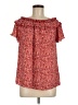 Max Studio 100% Polyester Red Short Sleeve Blouse Size M - photo 1