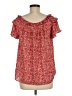 Max Studio 100% Polyester Red Short Sleeve Blouse Size M - photo 2