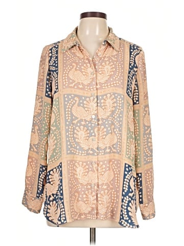 Rose + Olive Long Sleeve Blouse (view 1)