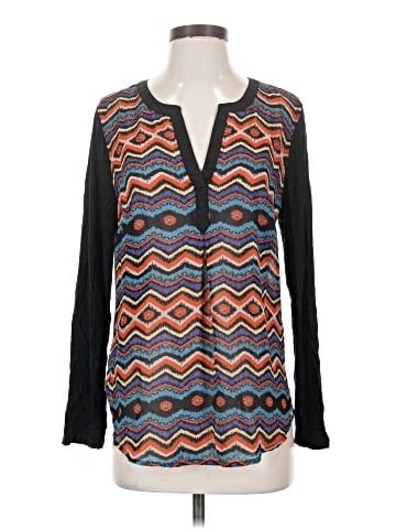 Black Rainn Long Sleeve Blouse (view 1)