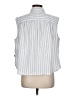 Levi's 100% Cotton Stripes White Sleeveless Button-Down Shirt Size M - photo 2