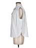 Levi's 100% Cotton Stripes White Sleeveless Button-Down Shirt Size M - photo 5
