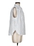 Levi's 100% Cotton Stripes White Sleeveless Button-Down Shirt Size M - photo 4