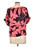 Milly Pink Short Sleeve Blouse Size L - photo 2