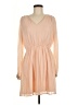 Alya 100% Polyester Solid Tan Casual Dress Size M - photo 1