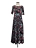 Chico's Paisley Black Casual Dress Size Sm (0) - photo 1