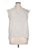Who What Wear 100% Polyester Ivory Sleeveless Blouse Size XL - photo 1