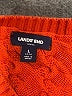 Lands' End 100% Cotton Orange Pullover Sweater Size L - photo 7