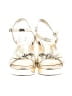 J.Crew Factory Store Metallic Silver Sandals Size 7 1/2 - photo 2