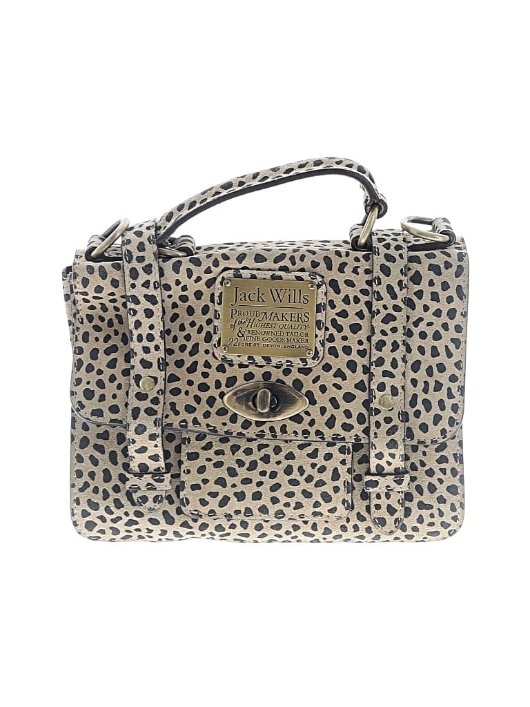 Pre-owned Jack Wills Leather Satchel In Gold