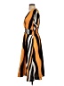 Unbranded 100% Polyester Stripes Orange Casual Dress Size 5 - photo 5