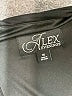 Alex Evenings Solid Black Cocktail Dress Size 16 - photo 4