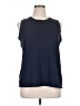 Lands' End 100% Cotton Blue Sleeveless T-Shirt Size XL - photo 1