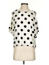 XXI 100% Polyester Polka Dots Ivory 3/4 Sleeve Blouse Size S - photo 1