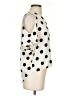 XXI 100% Polyester Polka Dots Ivory 3/4 Sleeve Blouse Size S - photo 4