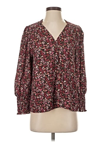 Aqua 3/4 Sleeve Blouse (view 1)