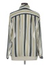 CAbi 100% Polyester Stripes Silver Long Sleeve Blouse Size XL - photo 2