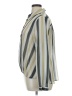 CAbi 100% Polyester Stripes Silver Long Sleeve Blouse Size XL - photo 5