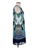 Rose + Olive 100% Polyester Paisley Blue Cocktail Dress Size 6 - photo 4