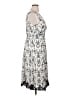 DressBarn 100% Polyester Print Silver Cocktail Dress Size 16 - photo 4