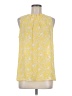 Rose + Olive 100% Polyester Yellow Sleeveless Blouse Size M - photo 1