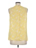 Rose + Olive 100% Polyester Yellow Sleeveless Blouse Size M - photo 2