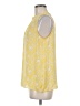 Rose + Olive 100% Polyester Yellow Sleeveless Blouse Size M - photo 5
