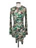 A.L.C. Print Green Cocktail Dress Size S - photo 1