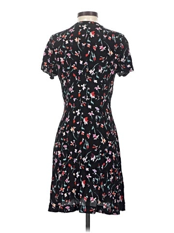 Madewell V-Neck Button-Front Mini Dress in Drifting Flowers (view 2)