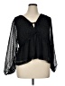Old Navy Black 3/4 Sleeve Blouse Size XL - photo 1