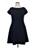 DKNY Solid Black Casual Dress Size 14 - photo 1