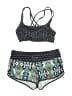 Athleta 100% Polyester Paisley Blue Two Piece Swimsuit Size XS - photo 1