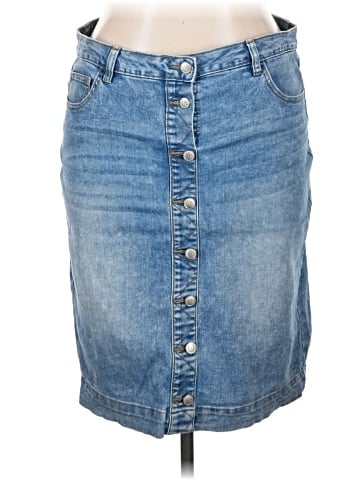 One 5 One Denim Skirt (view 1)