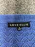 Love Ellie Blue Pullover Sweater Size M - photo 7